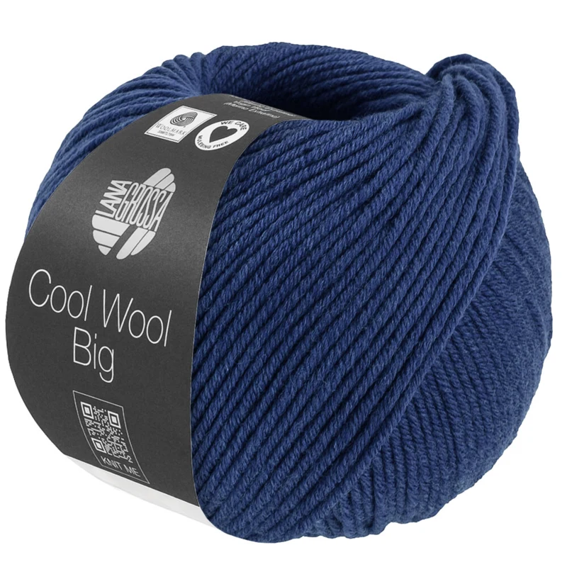 Lana Grossa Cool Wool Big 1704 Azul oscuro jaspeado