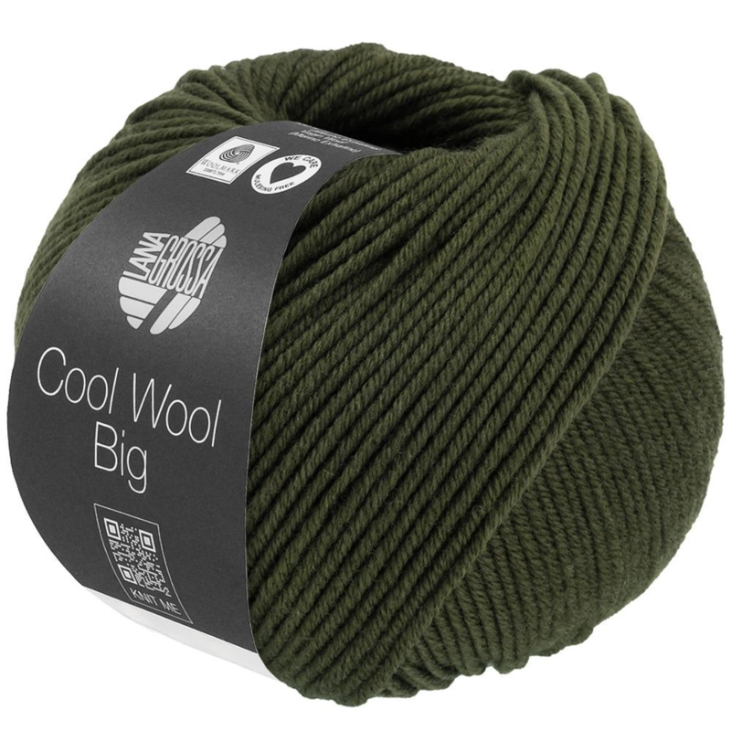 Lana Grossa Cool Wool Big 1695 Verde loden jaspeado