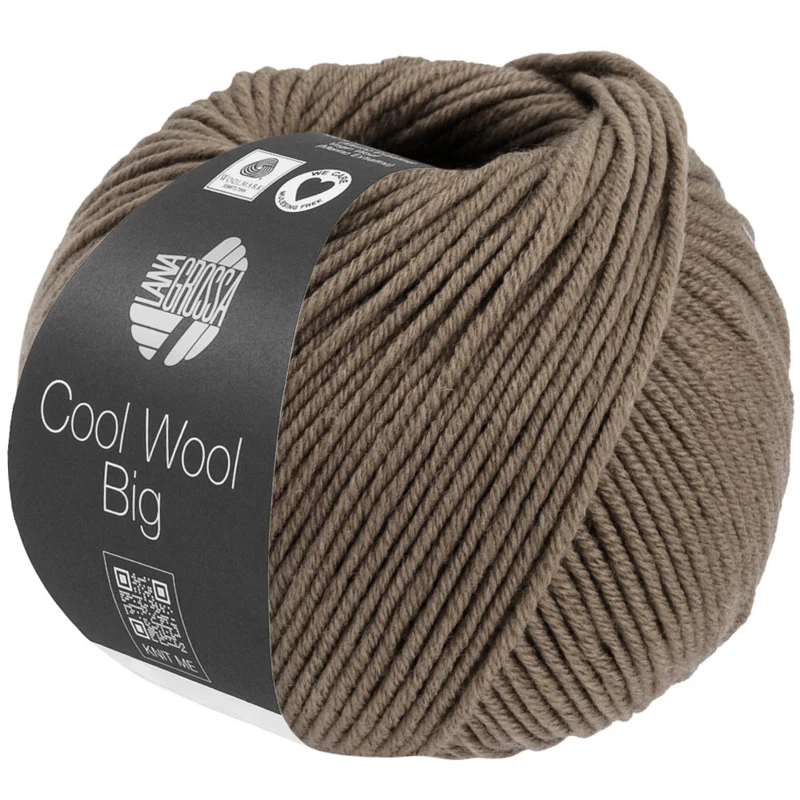 Lana Grossa Cool Wool Big 1708 Taupe jaspeado