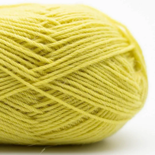 Kremke Soul Wool Edelweiss Alpaka 028 Verde amarillo
