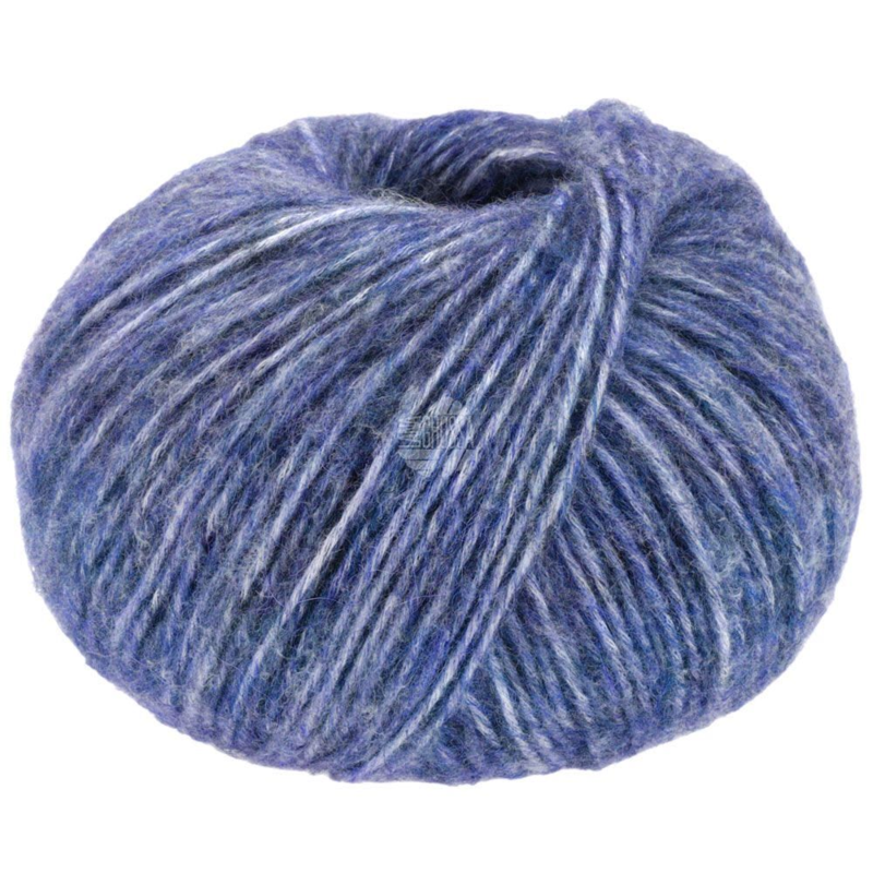 Lana Grossa Natural Alpaca Pelo 34 Azul jaspeado