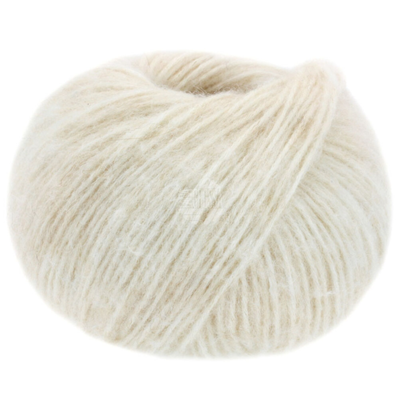 Lana Grossa Natural Alpaca Pelo 05 Blanco crudo/beige claro