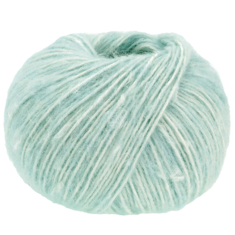 Lana Grossa Natural Alpaca Pelo 18 Azul hielo jaspeado