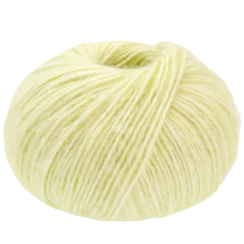 Lana Grossa Natural Alpaca Pelo 20 Verde claro jaspeado