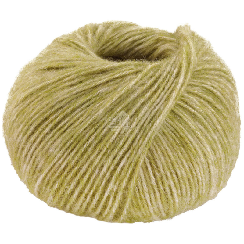 Lana Grossa Natural Alpaca Pelo 26 Kiwi jaspeado