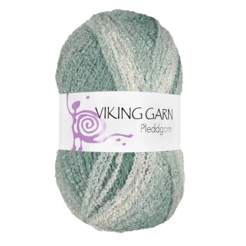 Viking Pleddgarn 736 Blanco/Petróleo