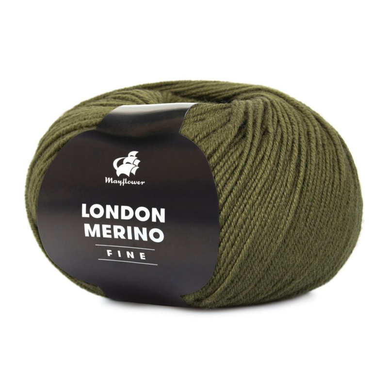 Mayflower London Merino Fine 025 Verde militar