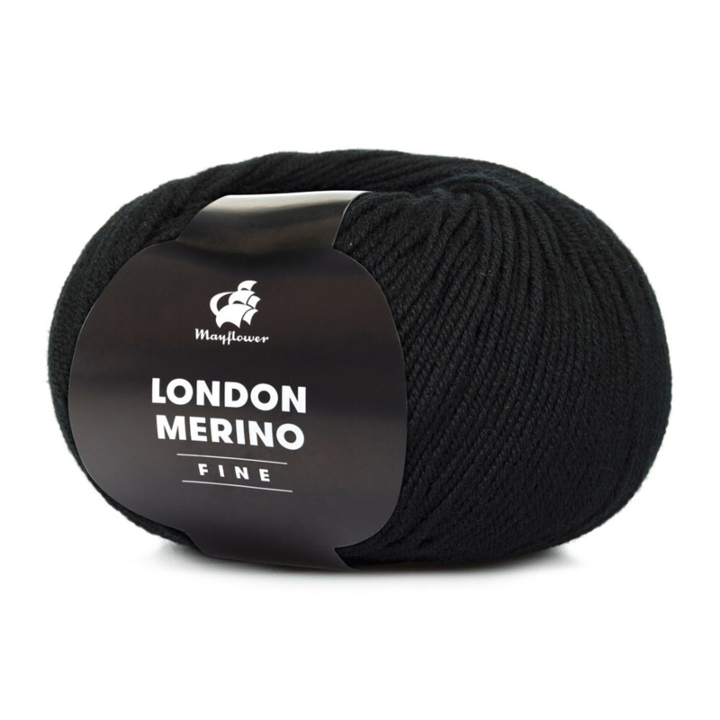 Mayflower London Merino Fine 040 Negro