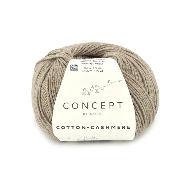 Katia Cotton Cashmere 91 Gris beige