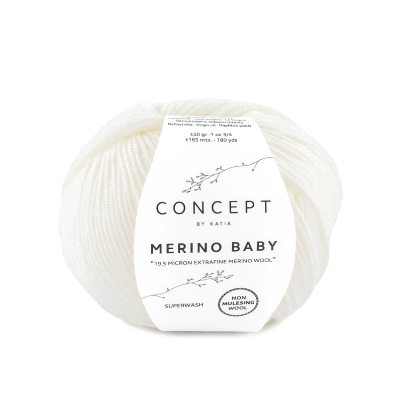 Katia Concept Merino Baby 001 Blanco