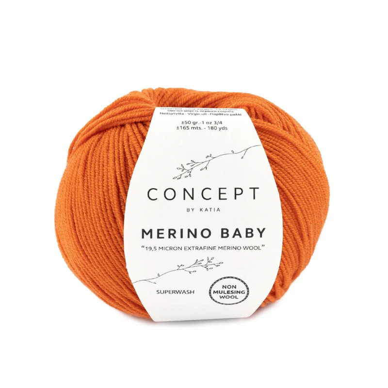 Katia Concept Merino Baby 049 Naranja