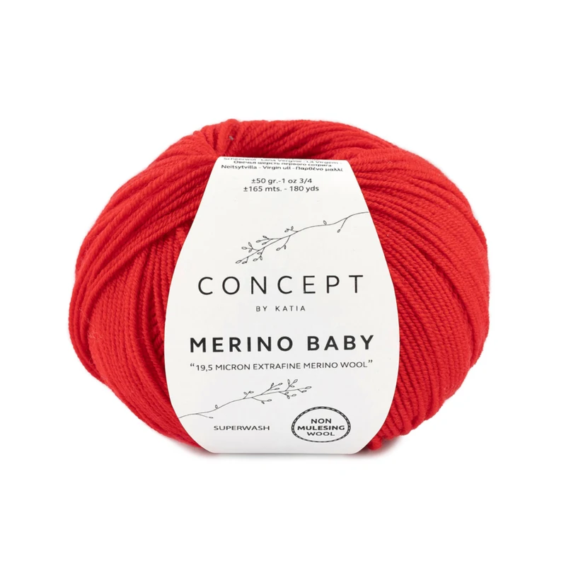 Katia Concept Merino Baby 004 Rojo