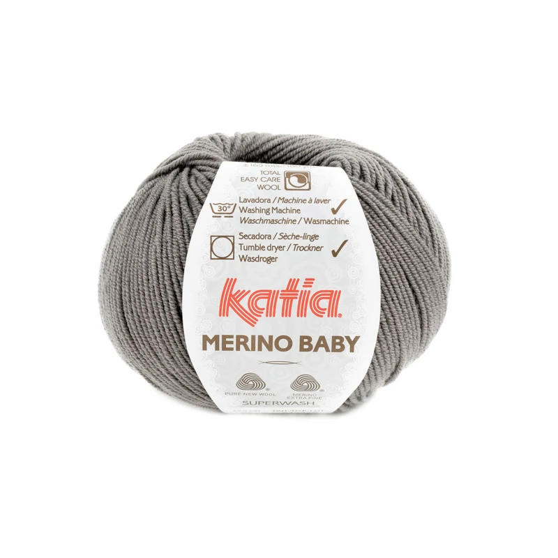 Katia Merino Baby 095 Gris amarillento