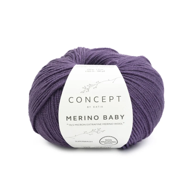 Katia Concept Merino Baby 159 Violeta oscuro