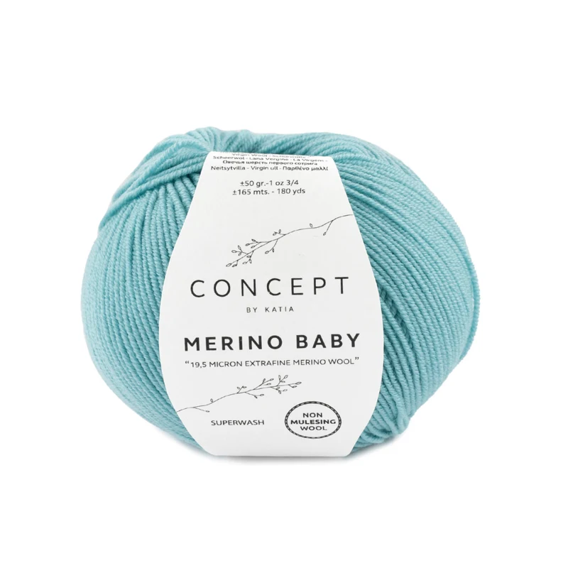 Katia Concept Merino Baby 074 Turquesa claro