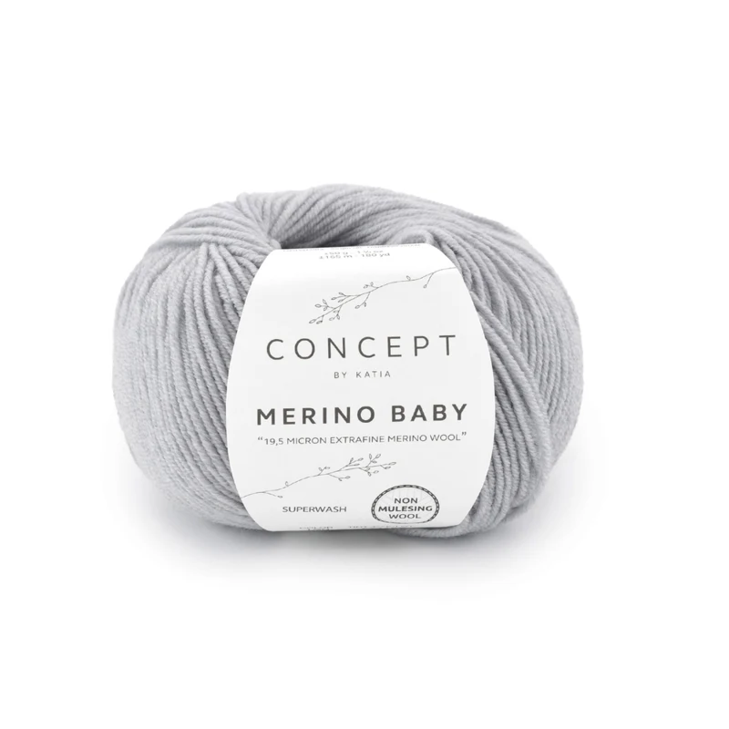 Katia Concept Merino Baby 160 Gris claro