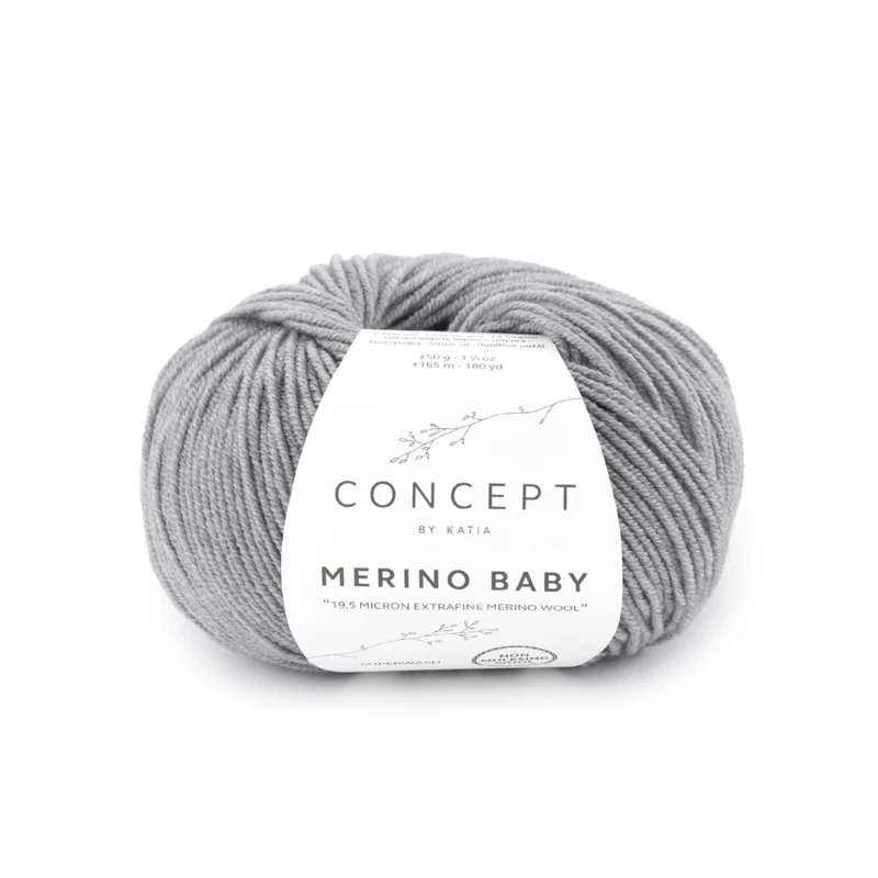 Katia Concept Merino Baby 161 Gris medio