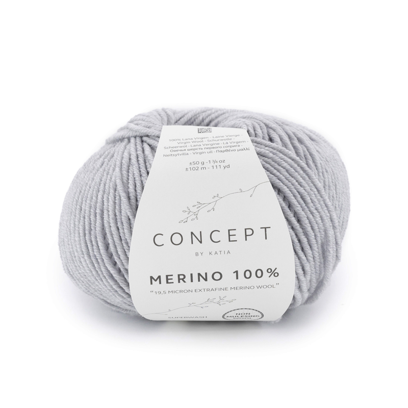 Katia Merino 100% 506 Gris claro