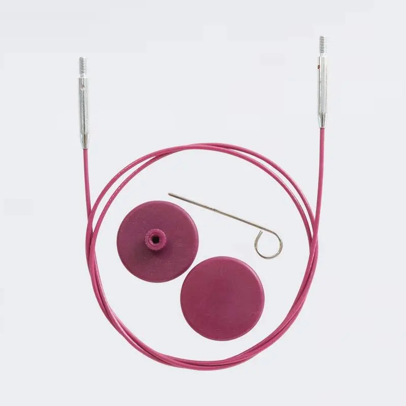 KnitPro Cable Giratorio de Acero Inoxidable (40-150 cm)