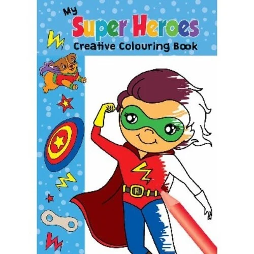 Libro para colorear A4 Superhéroes, 16 páginas
