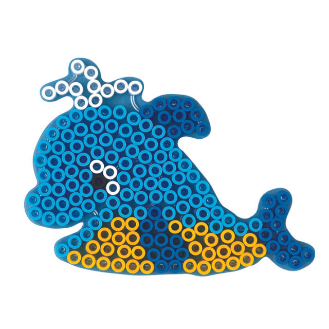 Hama maxi plato perlado, transparente - Ballena 8209