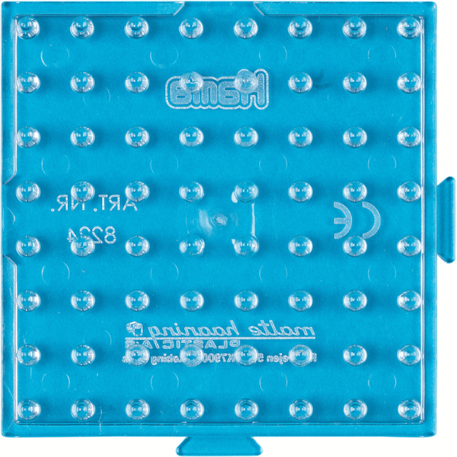 Hama maxi plato perlado, transparente - Cuadrado pequeño 8224