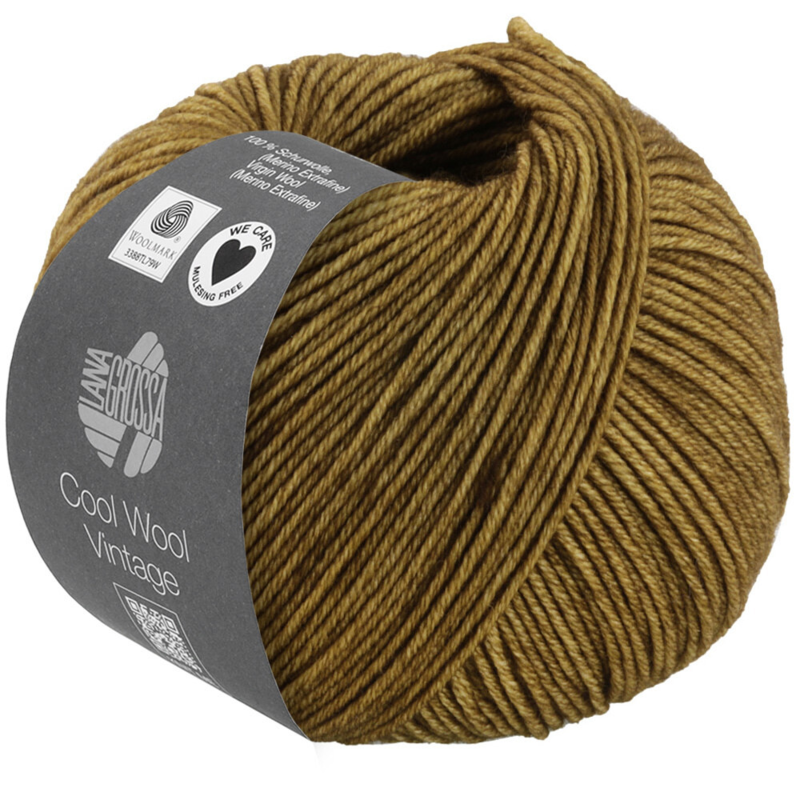 Lana Grossa Cool Wool Vintage 81 Verde oliva oscuro