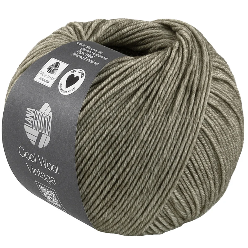 Lana Grossa Cool Wool Vintage 95 Gris cemento