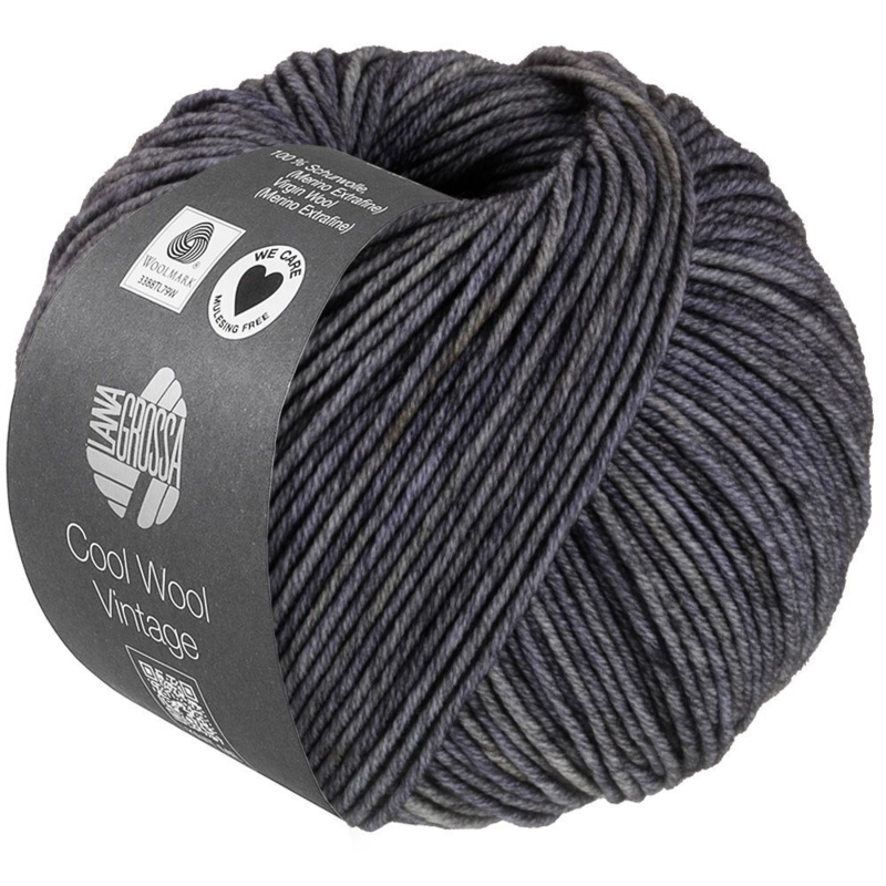 Lana Grossa Cool Wool Vintage 91 Gris oscuro