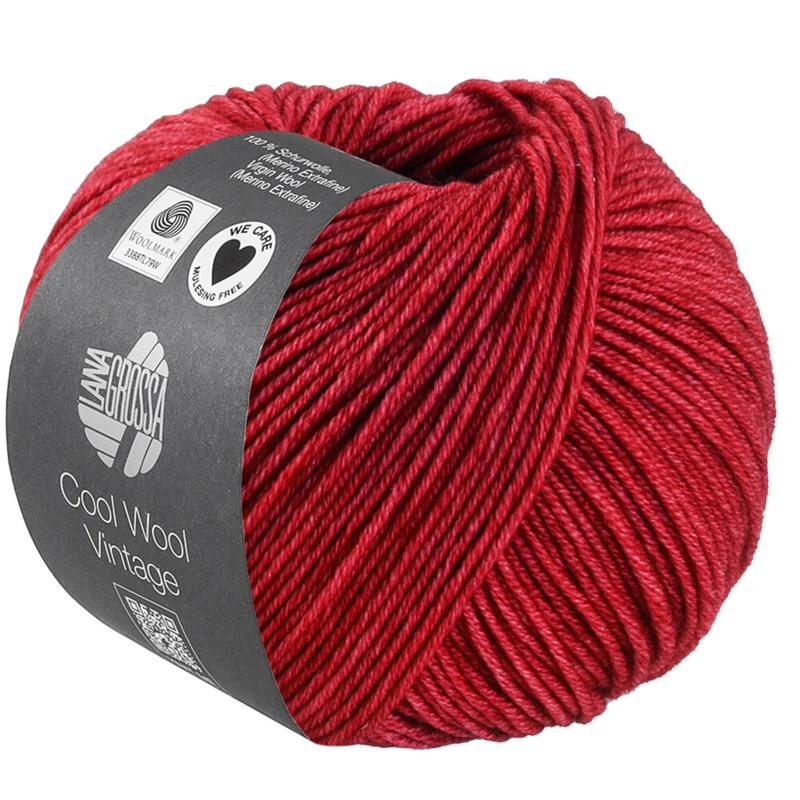 Lana Grossa Cool Wool Vintage 98 Rojo fuego