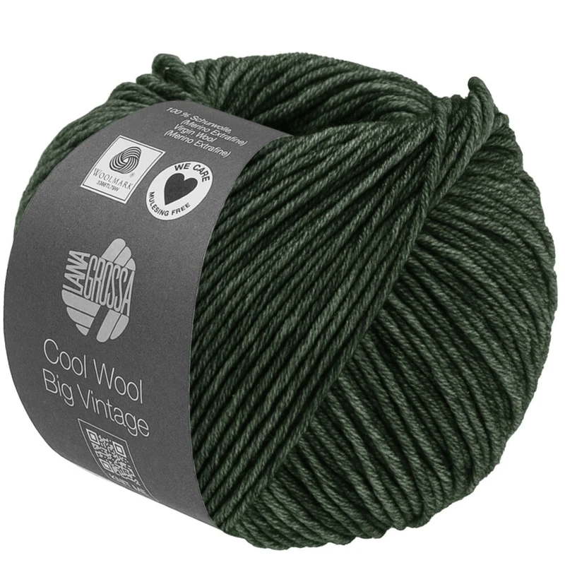 Lana Grossa Cool Wool Big Vintage 97 Verde bosque