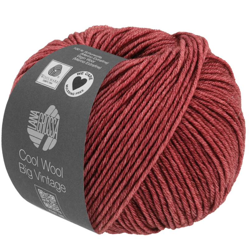 Lana Grossa Cool Wool Big Vintage 64 Borgoña