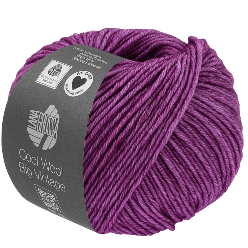 Lana Grossa Cool Wool Big Vintage 94 Rojo violeta
