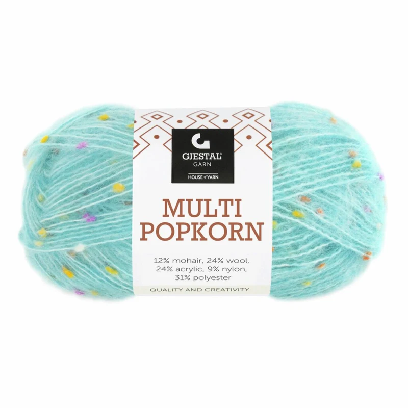 Gjestal Multi Popkorn 507 Turquesa claro