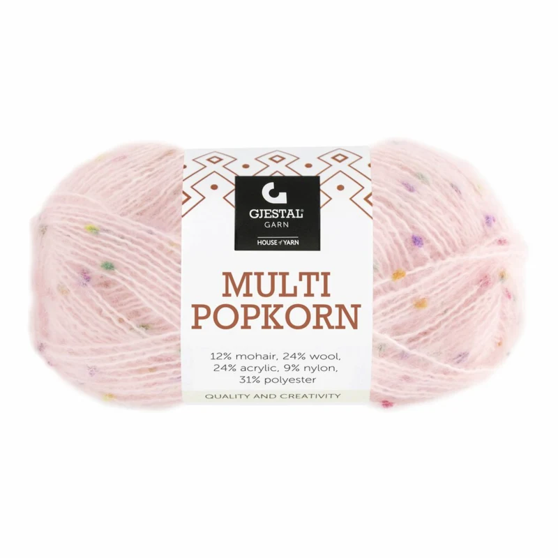 Gjestal Multi Popkorn 504 Rosa claro