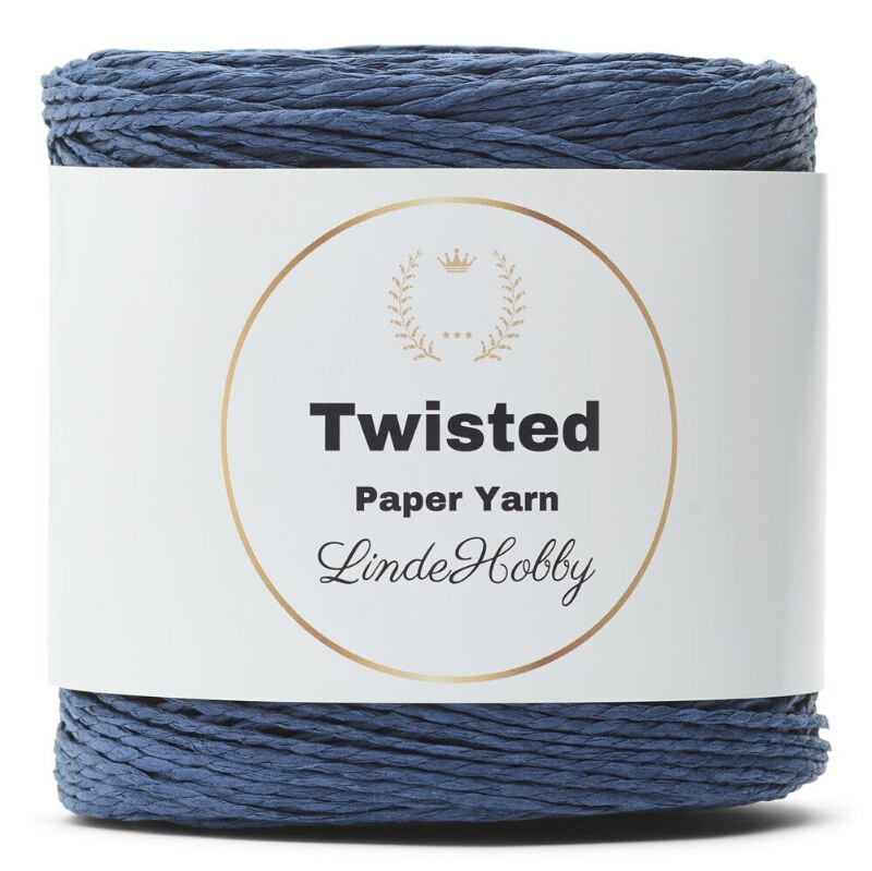 LindeHobby Twisted Paper Yarn 19 Azul marino
