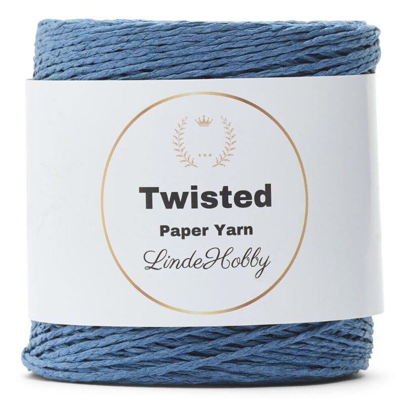 LindeHobby Twisted Paper Yarn 12 Azul vaquero