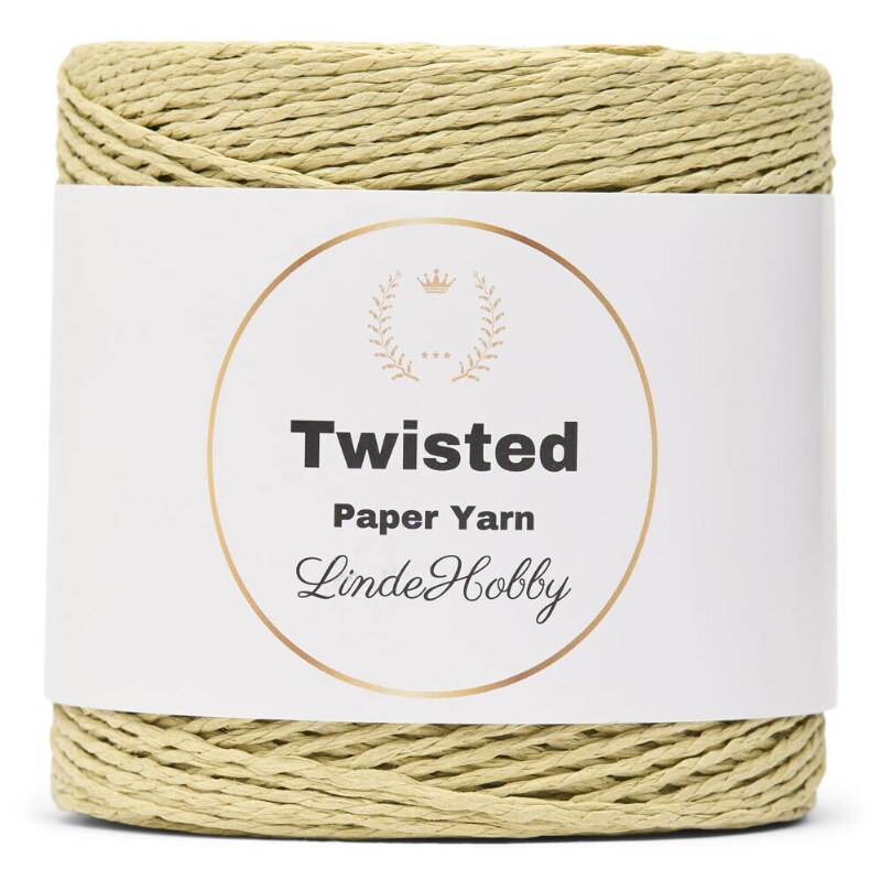 LindeHobby Twisted Paper Yarn 22 Verde salvia