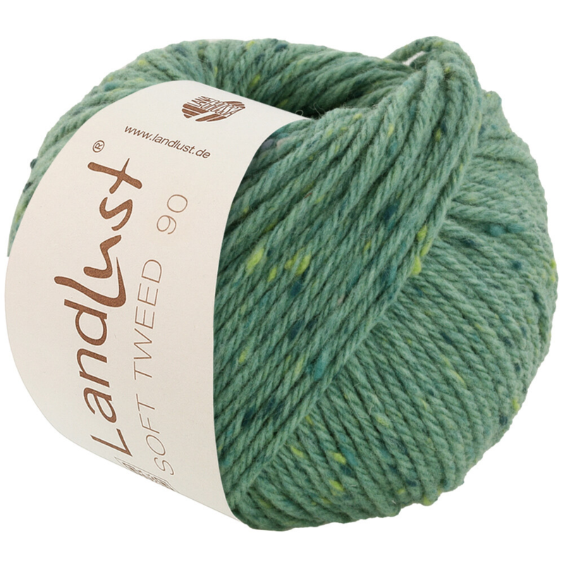 Lana Grossa Landlust Soft Tweed 90 27 Jade jaspeado