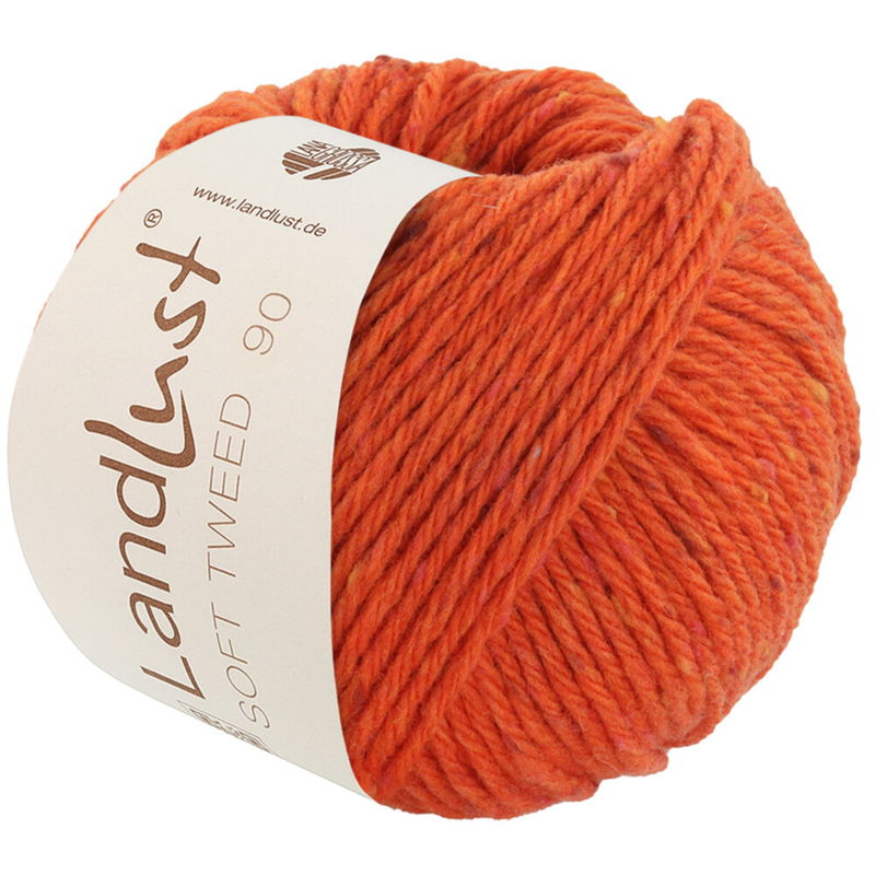 Lana Grossa Landlust Soft Tweed 90 24 Naranja jaspeado