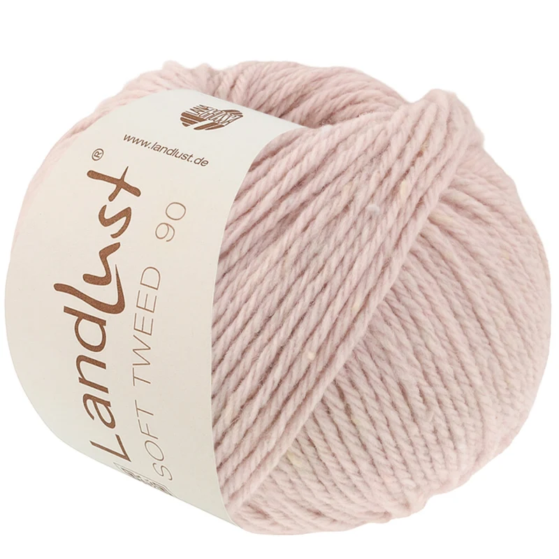 Lana Grossa Landlust Soft Tweed 90 31 Rosa suave jaspeado
