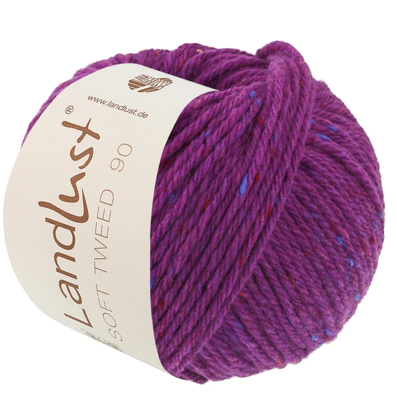 Lana Grossa Landlust Soft Tweed 90 33 Violeta jaspeado