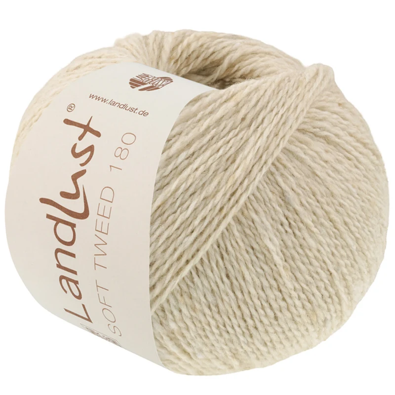Lana Grossa Landlust Soft Tweed 180 136 Caliza de conchas jaspeado