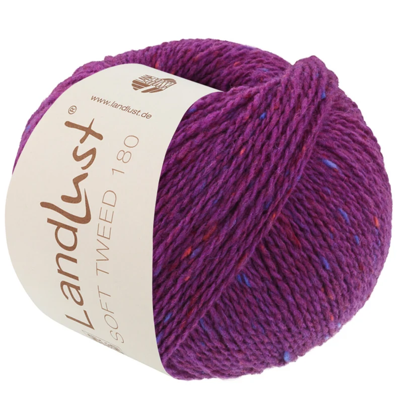 Lana Grossa Landlust Soft Tweed 180 133 Violeta jaspeado