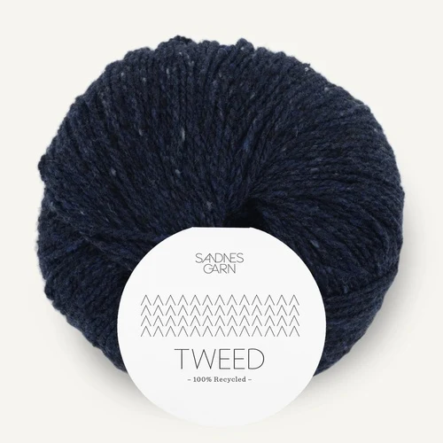 Sandnes Tweed Recycled 5585 Azul marino