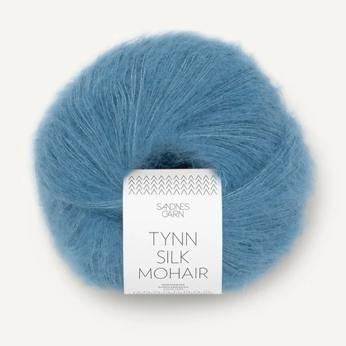 Sandnes Tynn Silk Mohair 6042 Azul Cielo Oscuro
