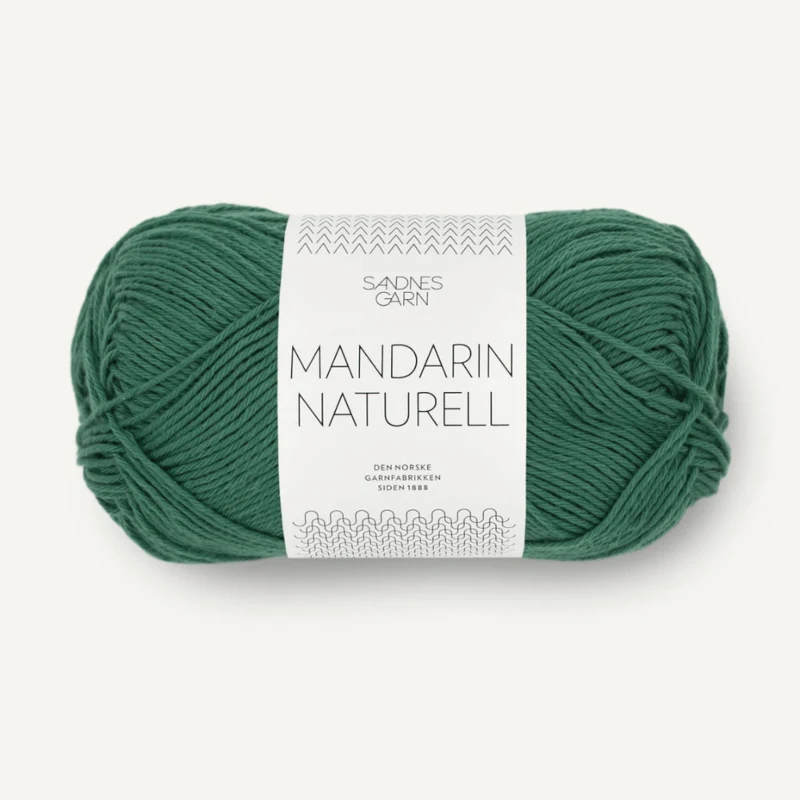 Sandnes Mandarin Naturell 8052 Verde oscuro
