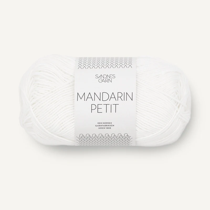 Sandnes Mandarin Petit 1001 Blanco Óptico