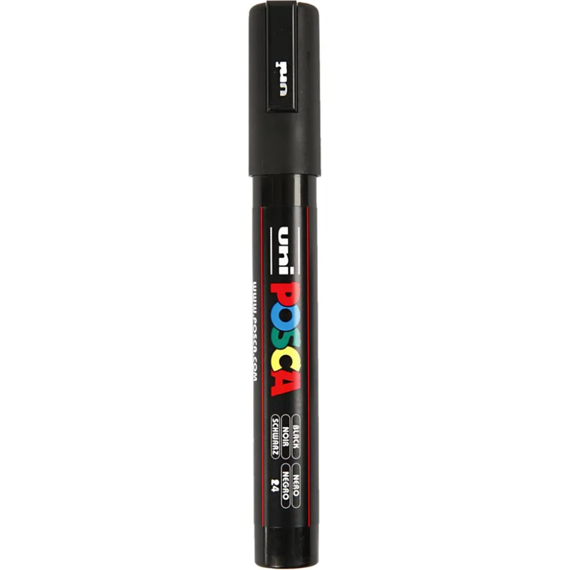 Posca Marcador, 1.8-2.5 mm, 1 ud. 24 Negro