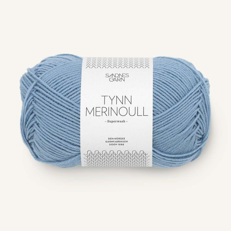 Sandnes Tynn Merinoull 6032 Hortensia Azul